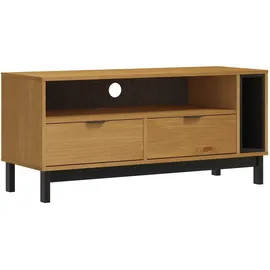 vidaXL FLAM TV-Lowboard 110x40x50 cm Braun Massivholz