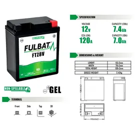 Fulbat FTZ8V 7 Ah 85 A
