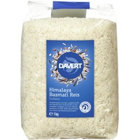 Davert Bio Himalaya Basmati Reis weiß 1kg (6 x 1 kg)