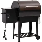 vidaXL Pelletgrill mit Ablage Schwarz 94 cm Eisen