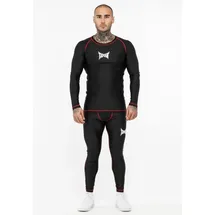 TapouT Bedrock Langarm-T-Shirt Schwarz/Weiß/Rot M