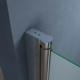 SoGood doporro Duschtür Nischentür dusche Duschabtrennung Duschkabine 80cm Nischendrehtür 195cm ESG-Sicherheitsglas satiniert Drehtür mit Hebe- und Senkmechanismus Teramo24vs