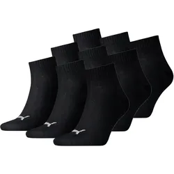 9 Paar Puma Unisex Quarter Socken Sneaker Gr. 35 - 49  für Damen Herren Füßlinge 35/38