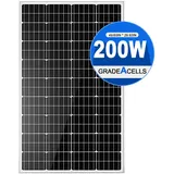 200W Solarpanel Solarmodul Monokristallin 12V Solarsystem Photovoltaik Wohnmobil Camping