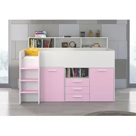 BIM Furniture Etagenbett NEO 90 x 200 cm Eiche weiß lavendel