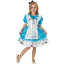 Rubie ́s Kostüm Disney’s Alice im Wunderland Deluxe Kostüm für Kin, Bezauberndes Märchenkleid im Dirndl-Look 128