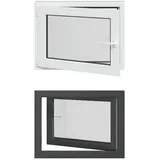 vidaXL Kellerfenster RISOR 80 x 60 cm grau