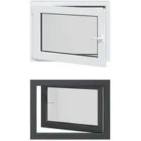 vidaXL Kellerfenster RISOR 80 x 60 cm grau