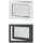vidaXL Kellerfenster RISOR 80 x 60 cm grau
