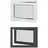 vidaXL Kellerfenster RISOR 80 x 60 cm grau