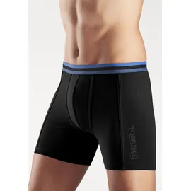 BENCH Langer Boxer unifarben schwarz L 3er Pack