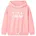Kinder-Kapuzenpullover Hellrosa 92