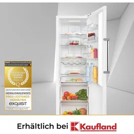 GGV Exquisit KS360-V-HE-040D Kühlschrank (359 l, 1850 mm hoch, Weiß)