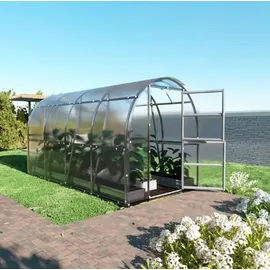 klasika greenhouses Klasika Slim Gewächshaus verzinkt Transparent HKP 6 mm 8 m2