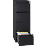 Gürkan Hängeregistraturschrank 40 x 62 x 132 cm schwarz