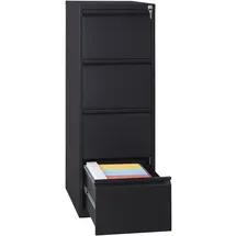 Gürkan Hängeregistraturschrank 40 x 62 x 132 cm schwarz