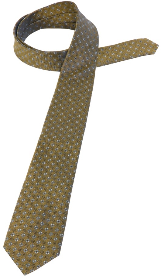 Krawatte in ocker gemustert