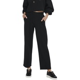 ONLY Damen Hose ONLPOPTRASH-SUKI LIFE Schwarz 15235076 Hoher Bund Tunnelzug S - 32