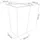 Prosperplast Blumentopf 40 x 40 x 75 cm schwarz