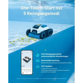 Mammotion Spino E1 Poolroboter Akku Boden Wand