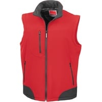 Result Softshell Bodywarmer, red/black, M