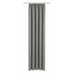 Vorhang WIRTH „Dim out“ Gardinen Gr. 255 cm, Kräuselband, 145 cm, grau Kräuselband