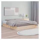 vidaXL Massivholzbett 180 x 200 cm Brown