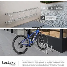 Tectake Fahrradständer Silber