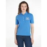 Tommy Hilfiger Poloshirt »REG CREST EMB POLO SS«, mit Logostickerei, blau