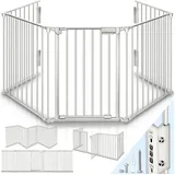 KIDUKU Kaminschutzgitter Tür 540 cm grau