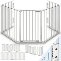 KIDUKU Kaminschutzgitter Tür 540 cm grau
