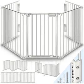 KIDUKU Kaminschutzgitter Tür 540 cm grau