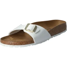 Birkenstock Madrid Birko-Flor Lack schmal patent white 41