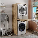 roomart Waschmaschinenumbauschrank 0 x 0 x 0 cm Braun