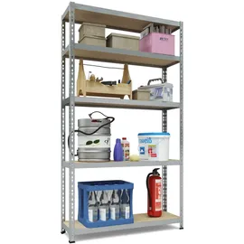 TKT Aktenregal Stahl 180x100x30 cm silberfarben