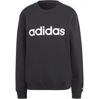 Adidas IC6878 W LIN FT SWT Sweatshirt Damen Black/White Größe M