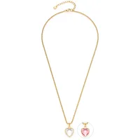 LEONARDO Kette mit Anhänger »Halskette Carli Valentin's Special Herz, 023377, 023378«, - gelbgold