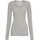 seamless basic Funktionstop SEAMLESS BASIC "Seamless Basic Top Cotton", Damen, Gr. S/M, grau melange, Obermaterial: 100% Baumwolle, Tops