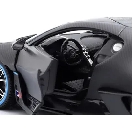 BBURAGO 18-11101 - Modellauto Bugatti Divo Carbon grau 1:18
