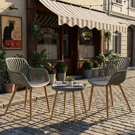 PROGARDEN Bistroset 3-tlg. Grau