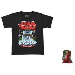 Funko - POP! - POP! & Tee Star Wars Holiday Astromech Droid Größe L