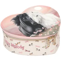 depesche vertrieb gmbh co. kg Miss Melody Mini-Schmuckschatulle in Herzform, Blossom Pony