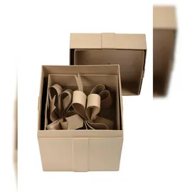 Décopatch Pappmaché Set mit 2 viereckigen Geschenkboxen 26 x 26 x 27 cm und 26 x 26 x 32,5 cm 2-tlg. braun