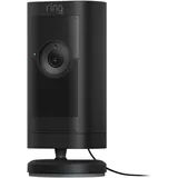 Ring Stick Up Cam Pro Plug-in Innenbereich-Außenbereich, schwarz