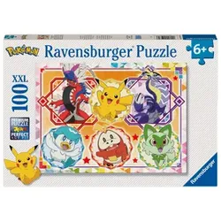 Puzzle - Pokémon Karmesin und Purpur - 100 Teile - Ravensburger Kinderpuzzle
