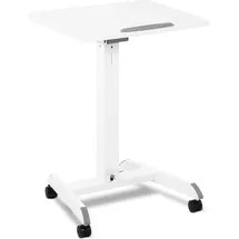 FROMM & STARCK Laptoptisch Laptopständer Notebooktisch auf Rollen neig-/höhenverstellbar, Notebook Ständer, Weiss