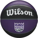 Wilson Basketball NBA TEAM TRIBUTE, SACRAMENTO KINGS, Outdoor, Gummi, Größe: 7