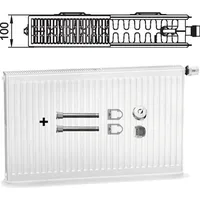 Kermi Ventilheizkörper 2000 x 400 mm Typ 22 400 W weiß links