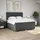 vidaXL Boxspringbett 180 x 200 cm Dunkelgrau