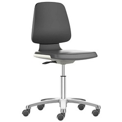 bimos Arbeitsdrehstuhl Labsit weiß, schwarz Kunstleder